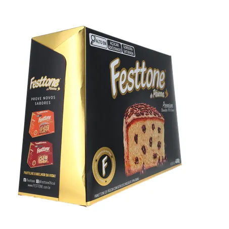 Panettone de Páscoa Festtone Chocolate 70 Cacau 400G 360-12