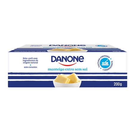Manteiga extra danone s/sal 200gr
