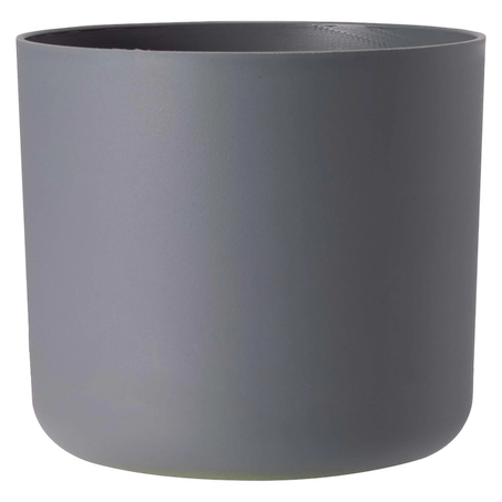 Vaso Cachepot Capri West 14x13cm Cinza