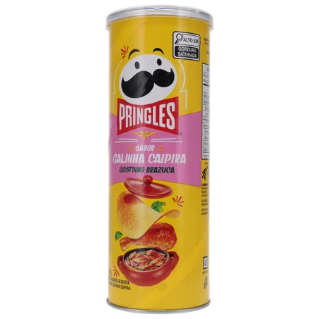 SALGADINHO BATATA PRINGLES GOSTINHO BRAZUCA GALINHA CAIPIRA LATA 100G 360-1