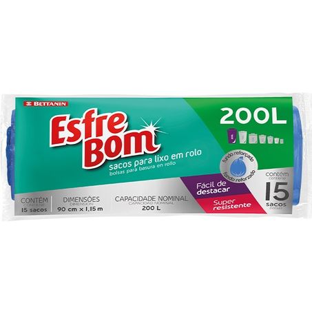 Saco lixo betanin rolo r-bt313 200l