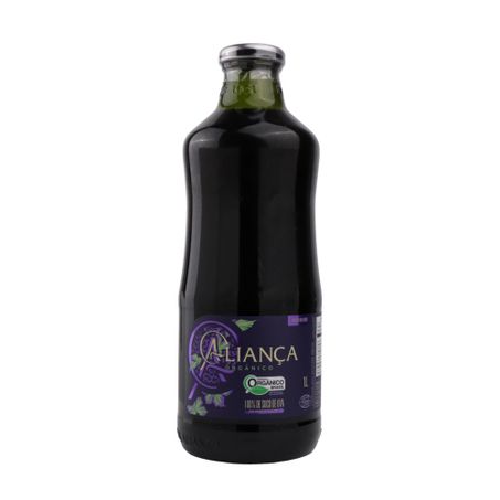 Suco Orgânico de Uva Aliança Tinto Garrafa 1lt 360-0