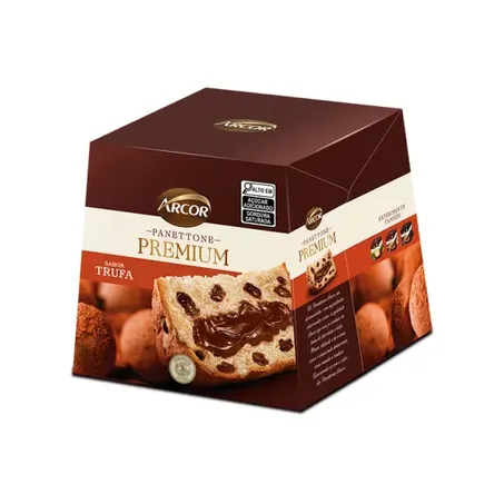 Panetone 430g Arcor Trufa Ao Rum Caixa