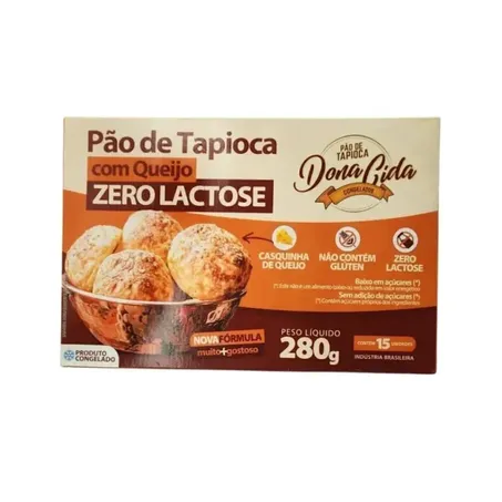 Pão de Tapioca com Queijo Zero Lactose Dona Cida 280g