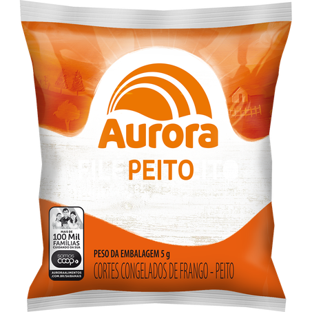 Frango aurora peito c/osso indiv kg