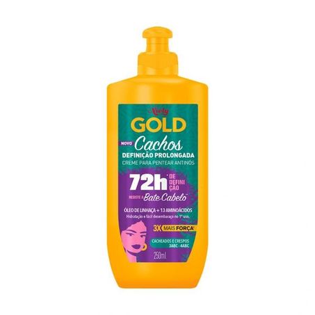 Creme de pentear antinos cachos definicao prolongada niely gold 250g