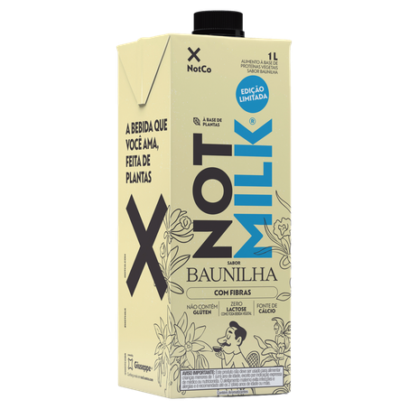Bebida à Base de Vegetais Baunilha Not Milk Caixa 1l