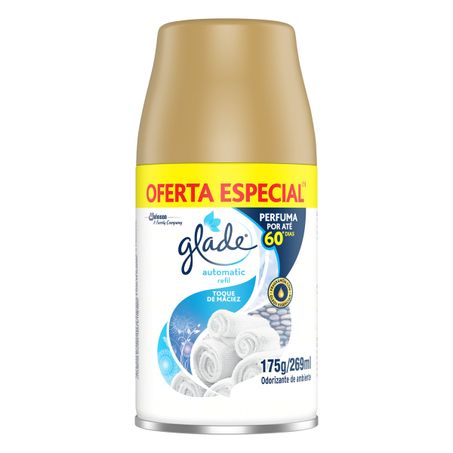 ODORIZADOR DE AMBIENTE GLADE TOQUE DE MACIEZ AUTOMATIC REFIL 269ML