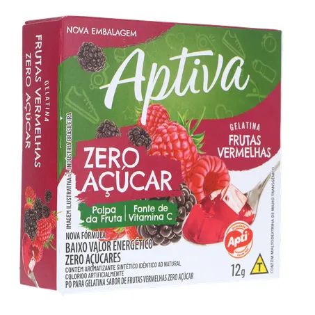 GELATINA APTI 12G ZERO FTAS VERMELHAS 360-33