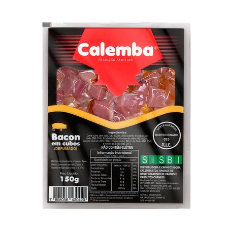 Bacon Calemba em Cubos 150g