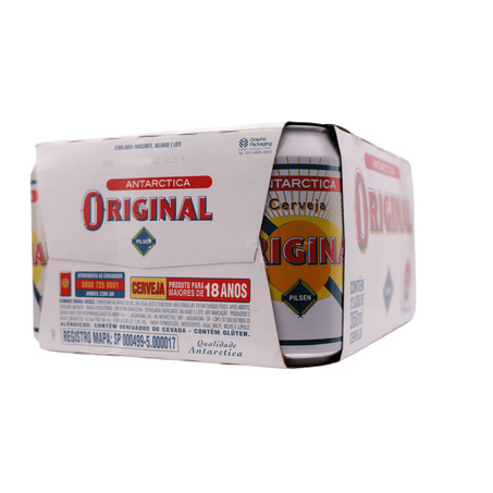 Cerveja antarctica original pilsen 350ml caixa com 12un 360-49