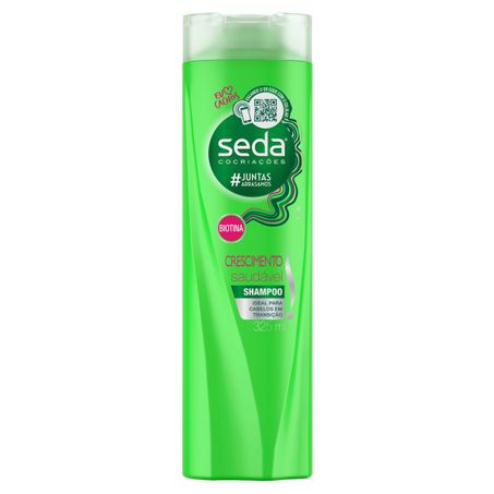 Shampoo seda cocriações crescimento saudável