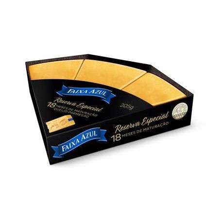 Queijo parmesão reserva faixa azul 205g