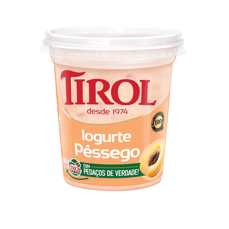 Iogurte Tirol Pedaços de Pêssego 500G