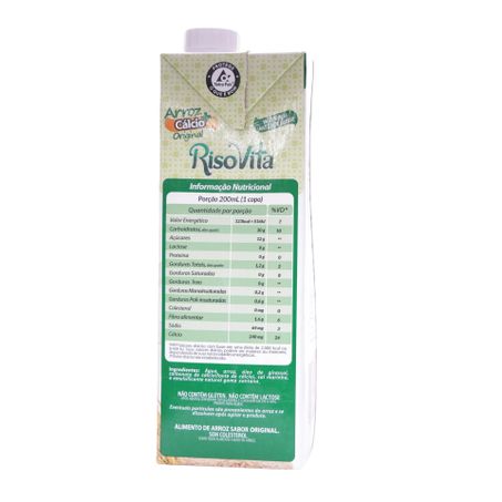 Bebida de Arroz Risovita Original Caixa 1L 360-17