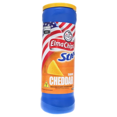 SALGADINHO E CHIPS STAX CHEDDAR 156G 360-34