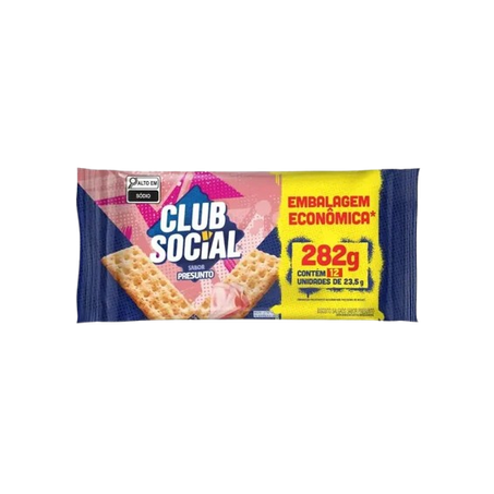 BISCOITO NABISCO CLUB SOCIAL 282 G PRESUNTO       
