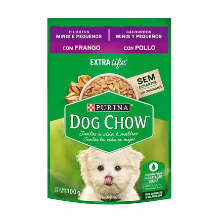 Racao dog chow filhote mini frango 100g
