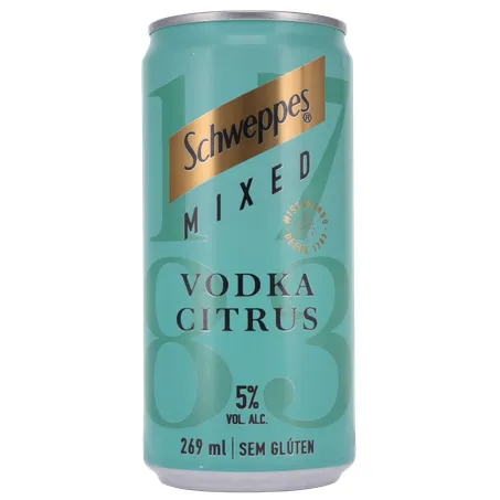 Bebida Schweppes Mixed Vodka Citrus Lata 269ml | Hippo Supermercados