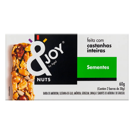 Barra de Cereal Nuts Enjoy Regular Sementes 30G 2 Unidades 60G