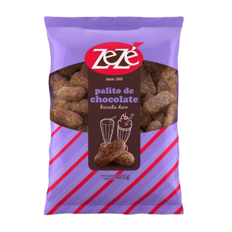 BISCOITO ZEZÉ PALITOS DE CHOCOLATE 300G