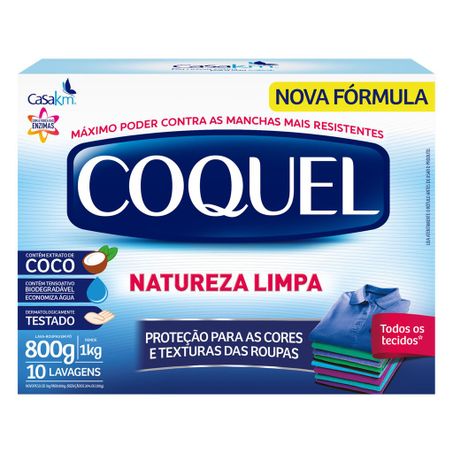 LAVA ROUPAS COQUEL EM PO ALTA PERFU 800G