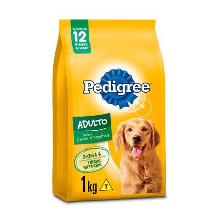 Ração cães carne vegetais pedigree 900g