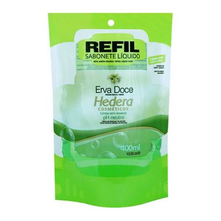 SAB LIQ HEDERA REFIL 370ML ERVA DOCE