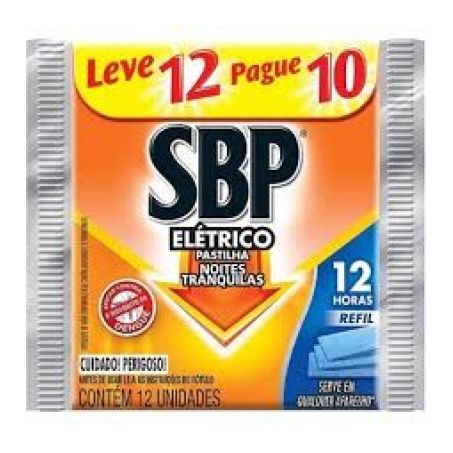 Pastilha sbp contra insetos refil 12un
