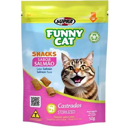 Petisco Funny Cat 50g - Salmão