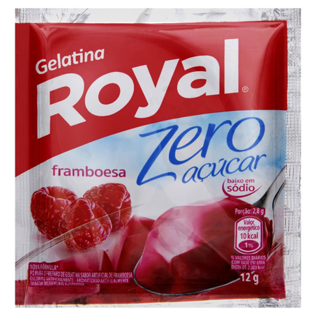 Gelatina de Framboesa Zero Royal 12G