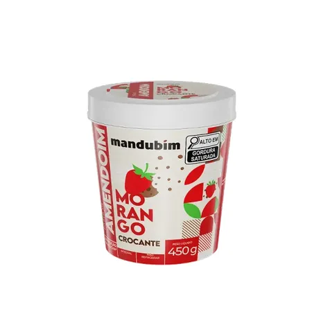 Pasta amend mandubim morango crocante 45