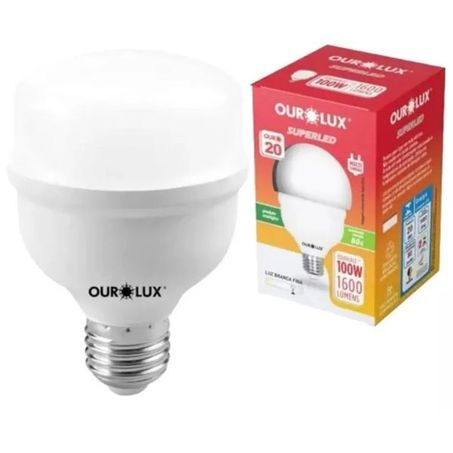 Lâmpada ourolux superled alta potência ouro 20w bivolt und