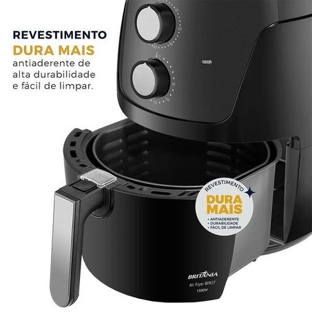 AIRFRY BRITANIA BFR37 AIR FLOW 4L 127V-PRETO 360-4