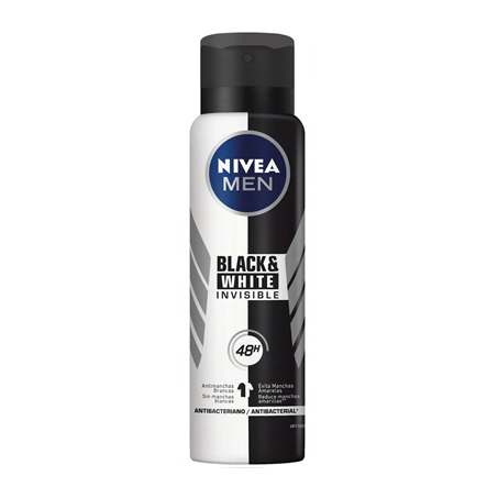 DESOD AERO NIVEA MEN INVISIBLE B&W 150ML