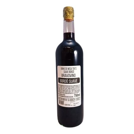 Vinho Bravovino Bordo Suave 750ml