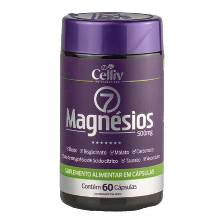7 MAGNÉSIOS 500MG 60CAPS CELLIV NUTRACÉUTICOS
