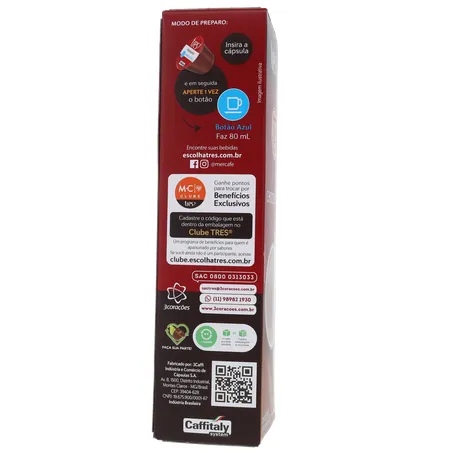 Cápsula 3 Corações Chocolate C/10 110g 360-28