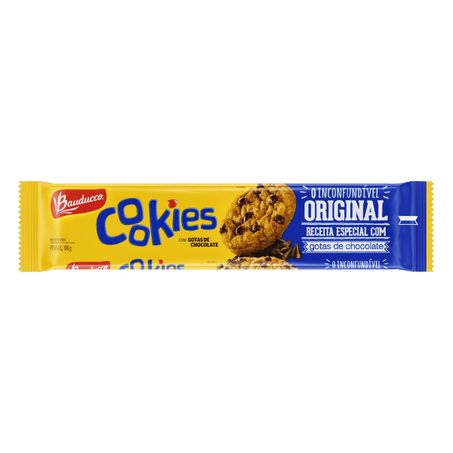 BISCOITO COOKIE ORIGINAL COM GOTAS DE CHOCOLATE BAUDUCCO