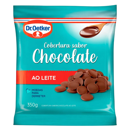 Cobertura de Chocolate Dr. Oetker 350g - Moedas de Chocolate