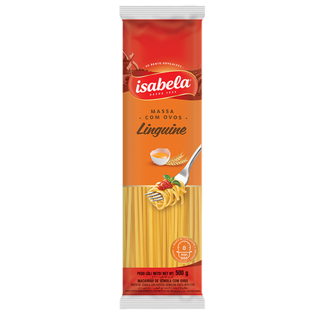 MASSA COM OVOS ISABELA LINGUINE 500G