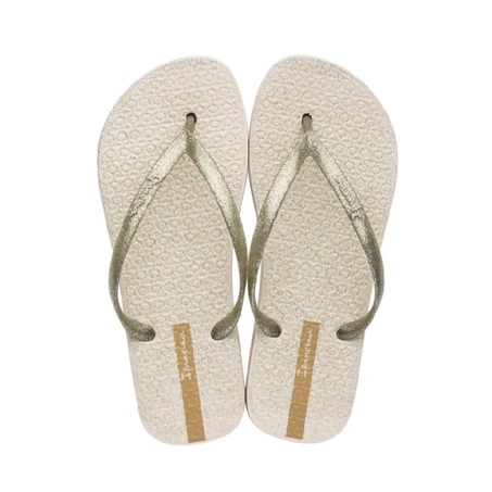 CHINELO IPANEMA GLITTER 2023 BEGE OURO 33/34 REF.26481