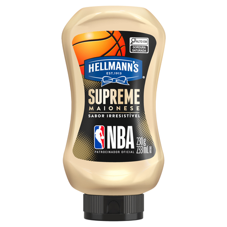 Maionese Supreme Squeeze NBA Hellmanns 230G