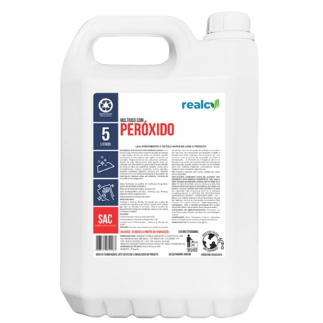 LIMPADOR MULTIUSO C/ PERÓXIDO DE HIDROGÊNIO 5L REALCY