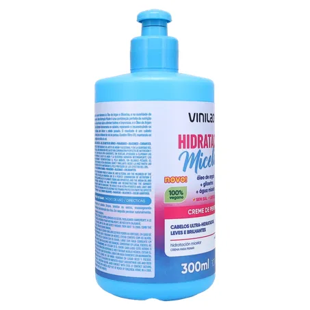 Creme de Pentear Vinilady Hidratação Micelar Frasco 300ml 360-30