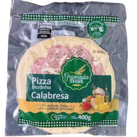 Pizza 400g gramado massas calabresa ||