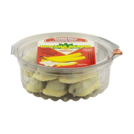 Banana-passa Cobertura Chocolate Branco Banana Mania Pote 150G