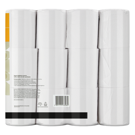 PAPEL HIGIÊNICO NEVE SUPREME COM 24 ROLOS FOLHA TRIPLA 360-3