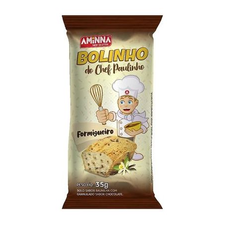 Bolinho Aminna 35g -  Formigueiro - Sem Glúten