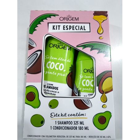 SHAMPOO + COND ORIGEM 505ML COCO